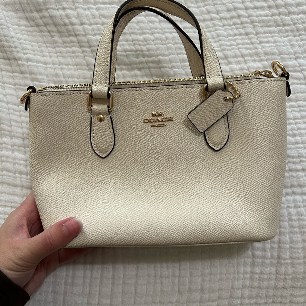 Coach Ivory Leather Satchel